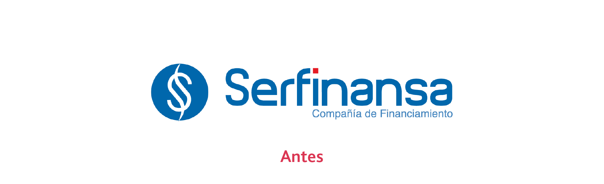 Muestra del anterior logo corporativo de Ser Finanza