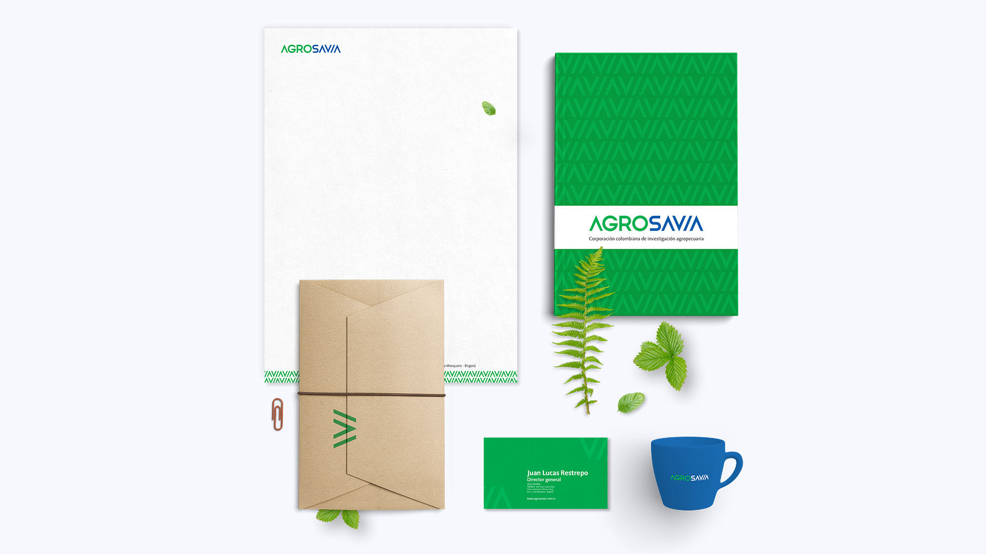 Diseño gráfico. Diseño de Imagen corporativa, papelería y cuadernos para Agrosavia