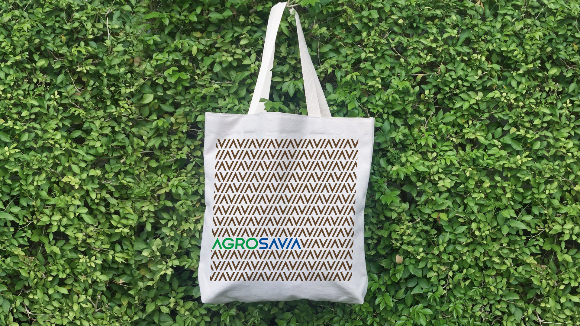 Diseño de Imagen corporativa. Bolso ecológico con la identidad corporativa de Agrosavia