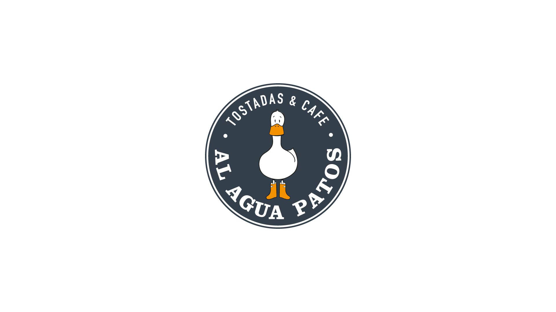 Diseño gráfico y branding, diseño de logo e identidad visual para Al Agua Patos