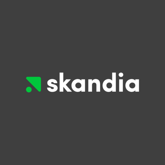 Muestras de manejo del logo para Skandia