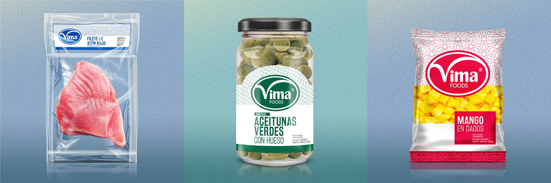 Identidad corporativa, packaging y diseño de etiquetas para productos alimenticios Vima