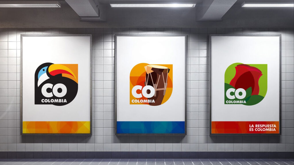 Diseño gráfico y publicidad para Marca Regional Colombia.