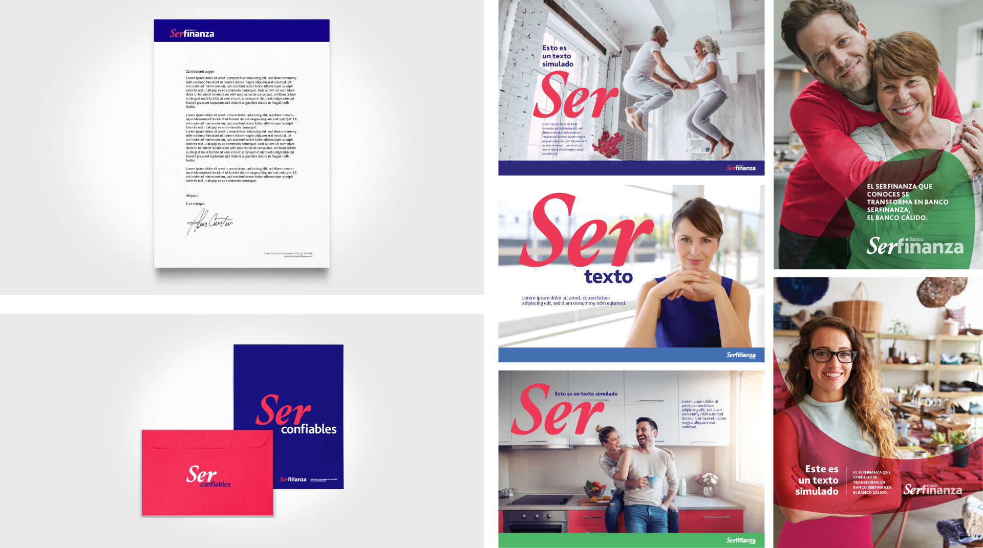 Diseño gráfico y editorial para Ser Finanza