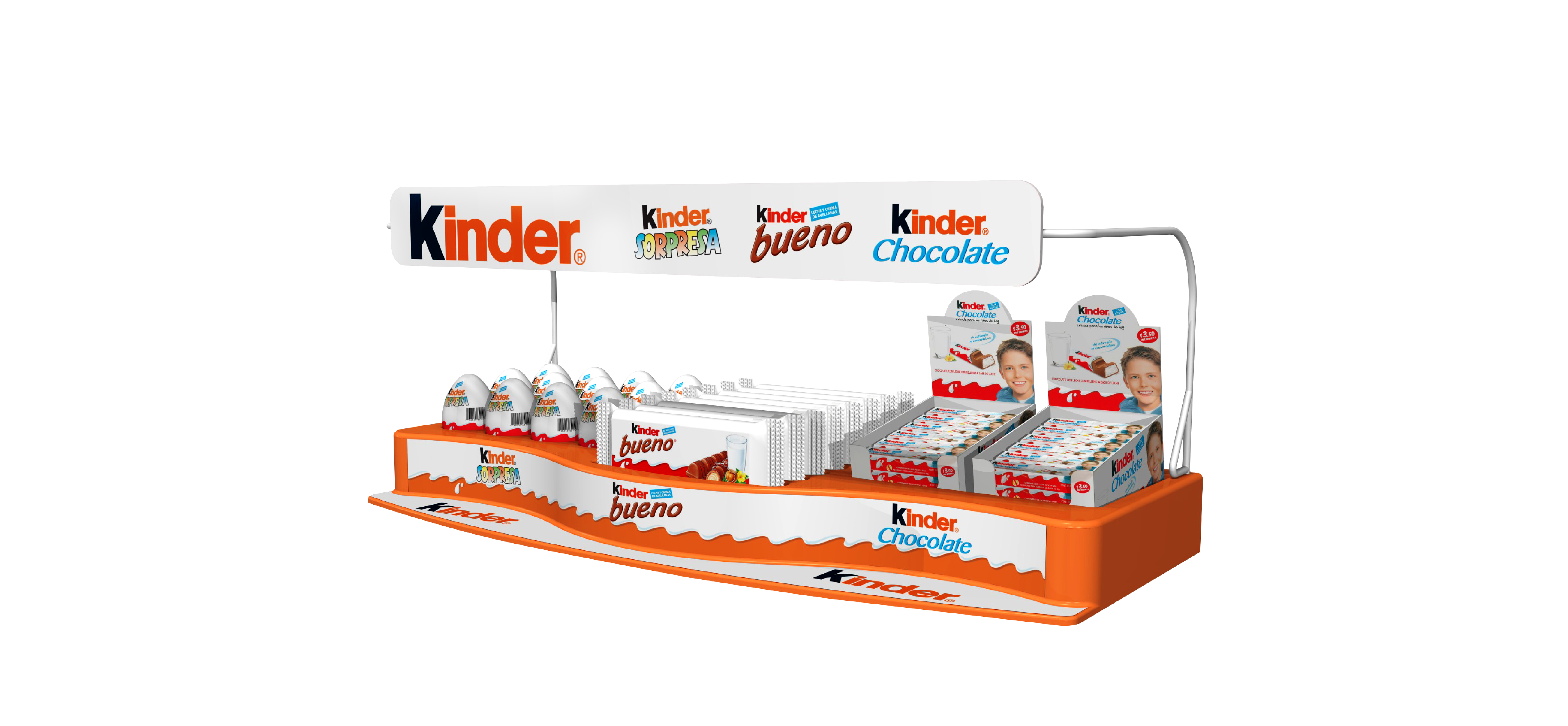 Mobiliario de punto de venta para Kinder