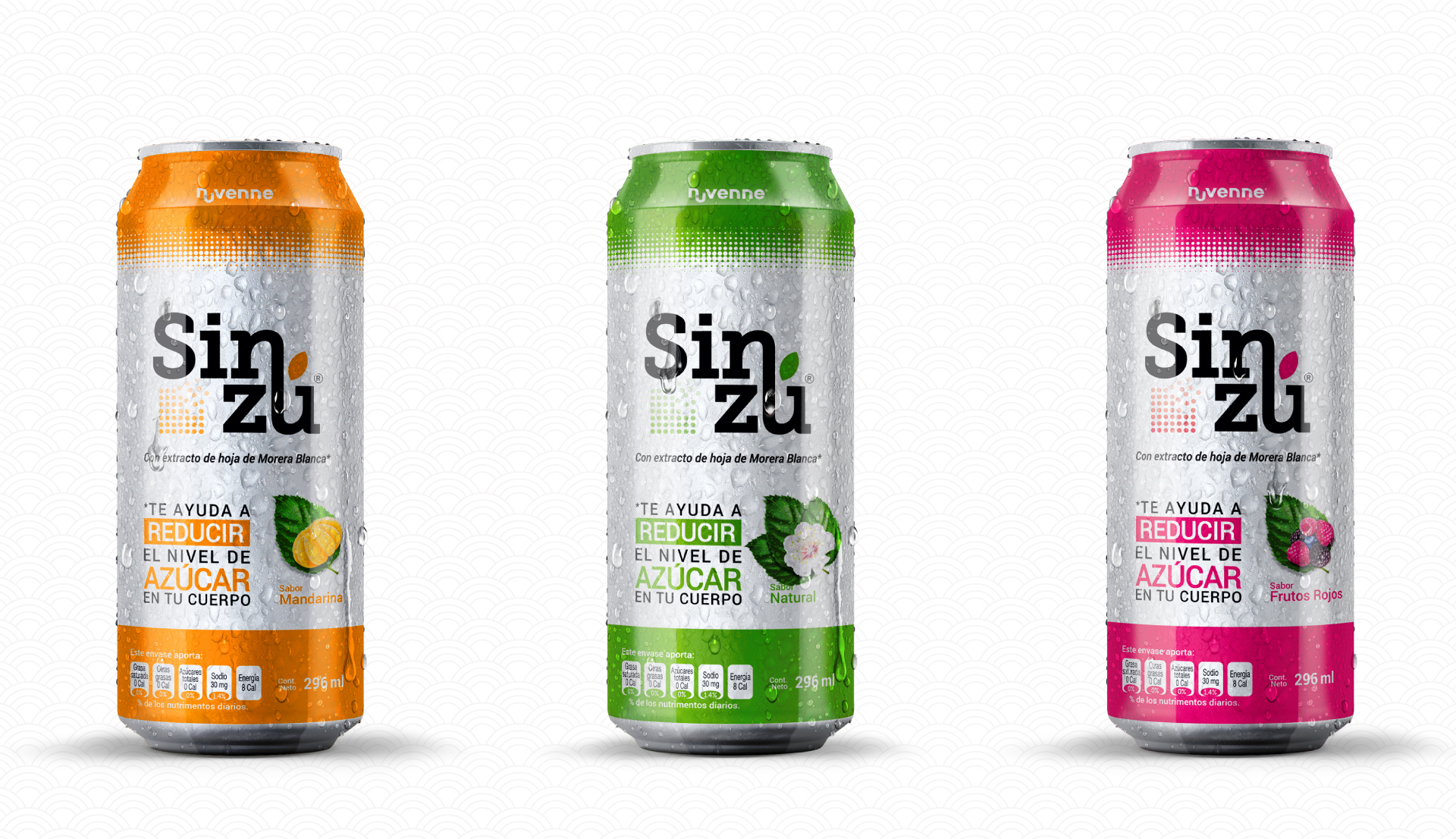 Diseno de etiquetas bebida Sinzu